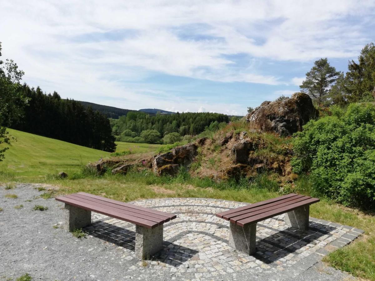 Ferienwohnung Bergwiese Schwarzenbach am Wald Bagian luar foto